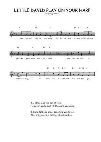 Little David play on your harp